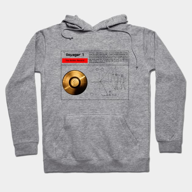 Voyager 1 Golden Record Hoodie by FelipeHora